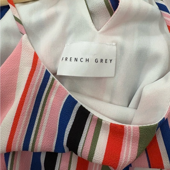 Multi color striped Sleeveless Halter Maxi Sundress - Picture 5 of 5